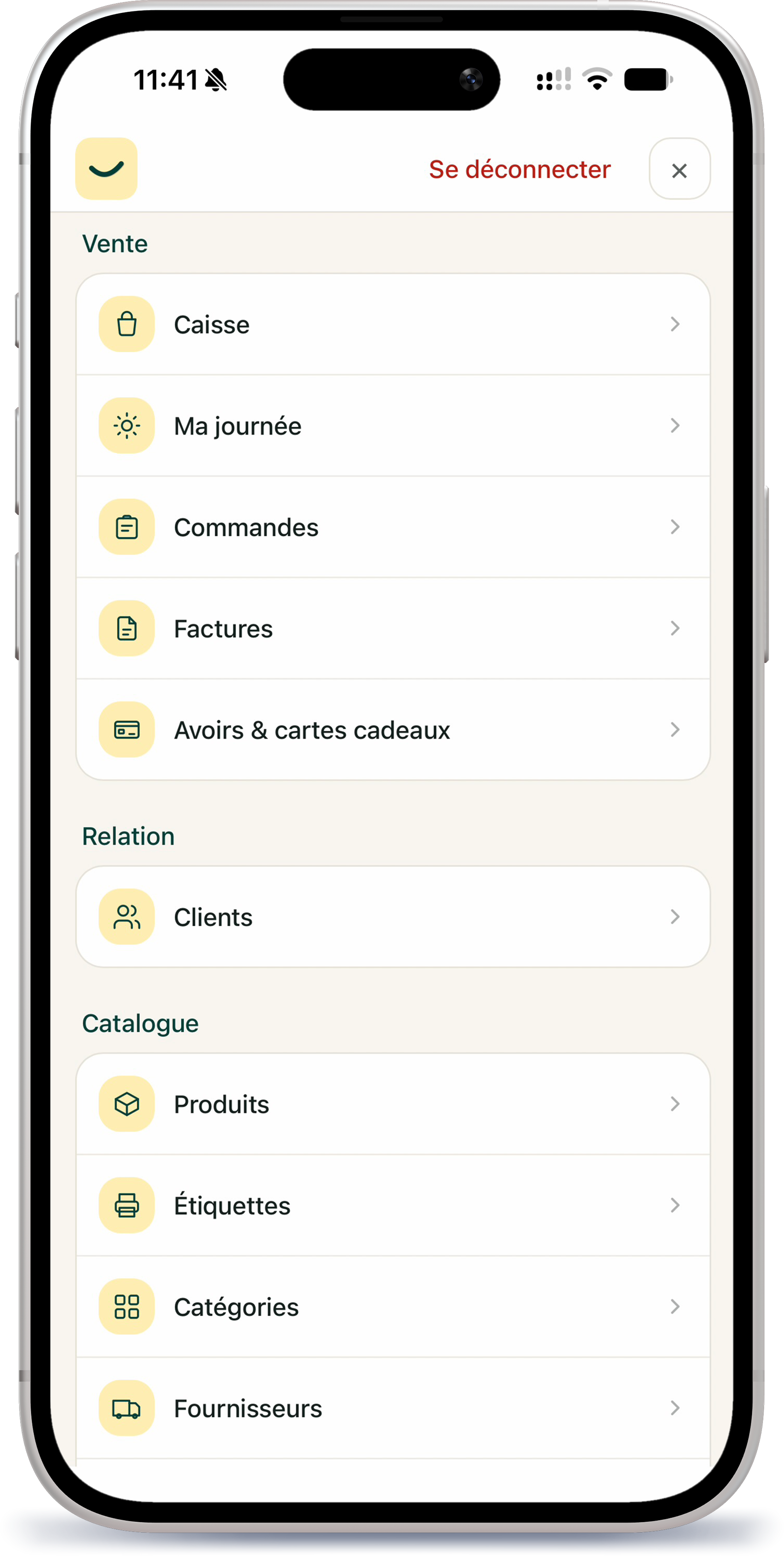 HelloPos sur smartphone