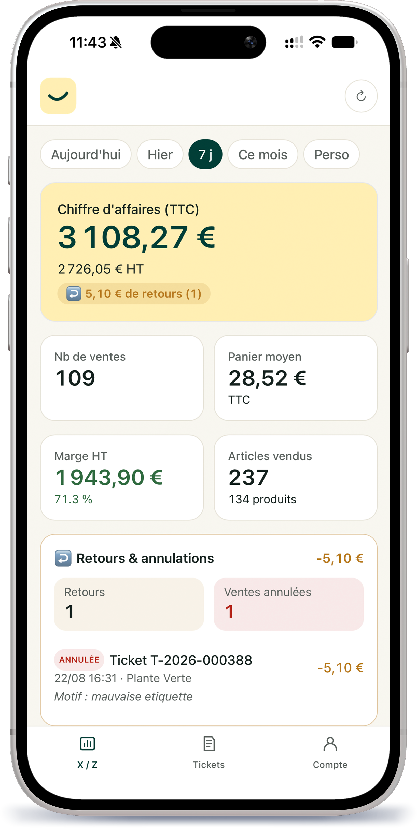HelloPos sur smartphone